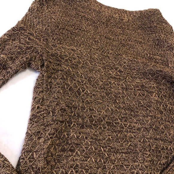 Quilt Pattern Marled Brown Cardigan - Picture 7 of 8